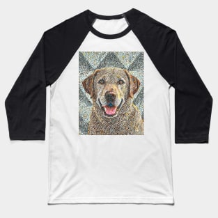 Dog Portrait - Labrador Baseball T-Shirt